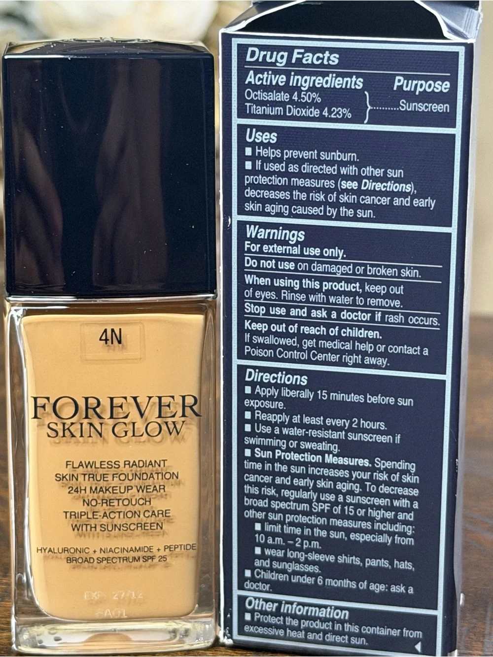 4N-Dior Forever Skin Glow Foundation -   Exp-12/27